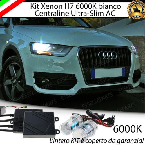 Kit Xenon H7 Anabbaglianti AC 6000K bianco ghiaccio Audi Q3 Pre-Restyling