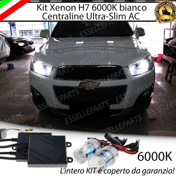 Kit Xenon H7 Anabbaglianti AC 6000K bianco ghiaccio Chevrolet Captiva Restyling