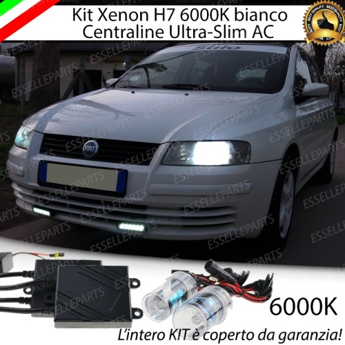 Kit xenon ultraslim 6000k 6000k FIAT STILO Luce Bianca No Error