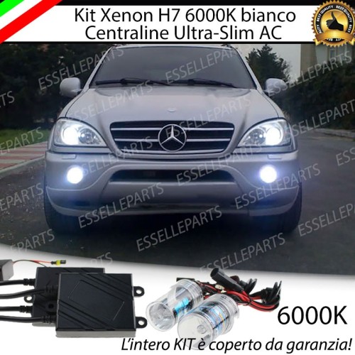 Kit Xenon H7 Anabbaglianti AC 6000K bianco ghiaccio Mercedes ML W163 Dal 09/2000