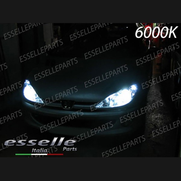 Kit Xenon H7 Anabbaglianti AC 6000K bianco ghiaccio Peugeot 206 Fino al 09/2006