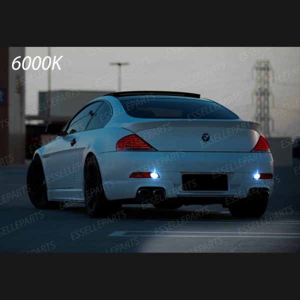 Coppia Lampade 15 LED Retromarcia Canbus 6000K con lente BMW Serie 6 E63 E64 Dal 2006