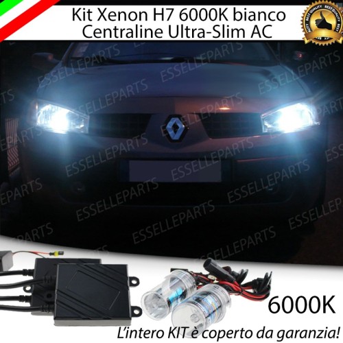 Kit xenon ultraslim 6000k 6000k RENAULT MEGANE II Luce Bianca No Error