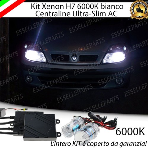 Kit xenon ultraslim 6000k 6000k RENAULT SCENIC I Luce Bianca No Error