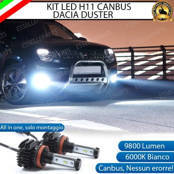 Kit Full LED Fendinebbia H11 9800 Lumen 6000K bianco per DACIA DUSTER RESTYLING Kit Full LED Fendinebbia H11 9800 Lumen 6000K bianco per DACIA DUSTER RESTYLING