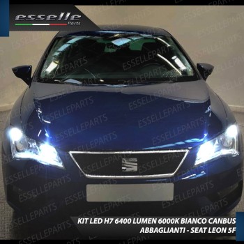 Kit Full LED H7 6400 Lumen 6000K bianco Abbaglianti SEAT LEON 5F