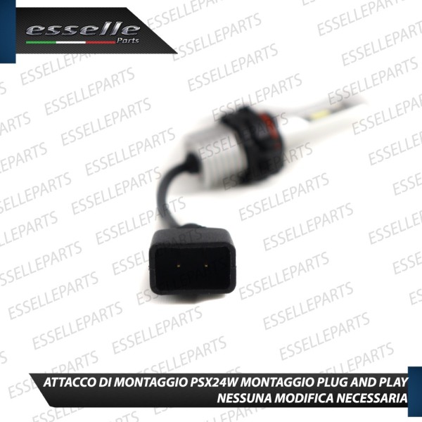 Coppia Lampade PSX24W 1800 LUMEN 6000K bianco Fendinebbia OPEL ANTARA dal 2010 in poi