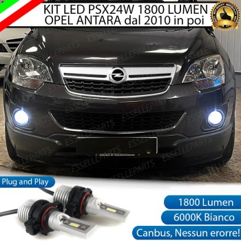 Coppia Lampade PSX24W 1800 LUMEN 6000K bianco Fendinebbia OPEL ANTARA dal 2010 in poi Coppia Lampade PSX24W 1800 LUMEN 6000K bianco Fendinebbia OPEL ANTARA dal 2010 in poi