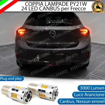 Coppia Frecce Posteriori PY21W 24 LED Canbus 3.0 per OPEL CORSA F Coppia Frecce Posteriori PY21W 24 LED Canbus 3.0 per OPEL CORSA F