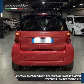 LAMPADE LED LUCI TARGA per SMART Fortwo II 451 specifico serie TOP