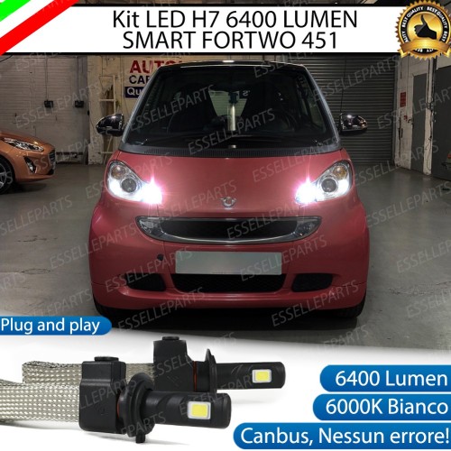Kit Full LED H7 6400 LUMEN Abbaglianti SMART FORTWO II
