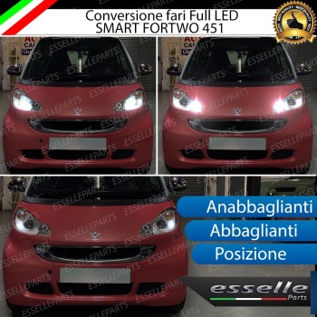 Conversione Fari Full LED 6000k canbus SMART FORTWO J11