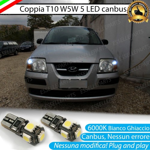 Luci posizione T10 W5W 5 LED Canbus Hyundai Atos