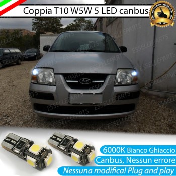 Luci posizione T10 W5W 5 LED Canbus Hyundai Atos