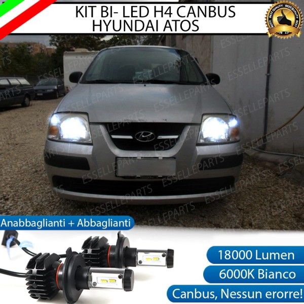 Kit Full LED H4 18000 LUMEN Anabbaglianti + Abbaglianti per Hyundai Atos