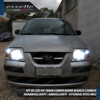 Kit Full LED H4 18000 LUMEN Anabbaglianti + Abbaglianti per Hyundai Atos