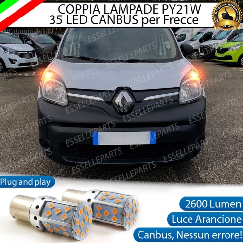 Coppia Frecce Anteriori PY21W 35 LED Canbus RENAULT KANGOO II PRE-RESTYLING