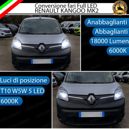 Conversione Fari Full LED 18000LM + 330LM Renault Kangoo 2