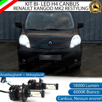 Kit Full LED H4 18000 Lumen 6000K bianco RENAULT KANGOO MK2 RESTYLING