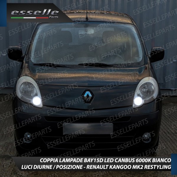 Conversione Fari Full LED 6000K bianco Renault Kangoo 2 Restyling