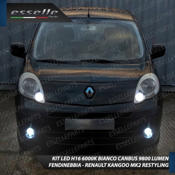 Kit LED H16 Per Renault Kangoo 2 Restyling Fendinebbia 9800 Lumen 6000K Canbus