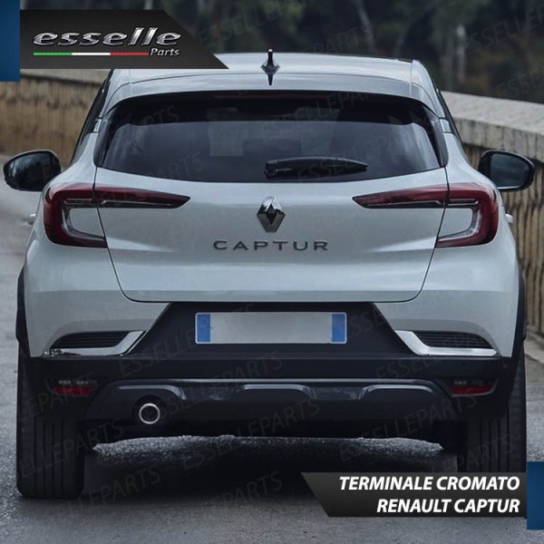 Terminale di scarico cromato INOX per RENAULT CAPTUR II