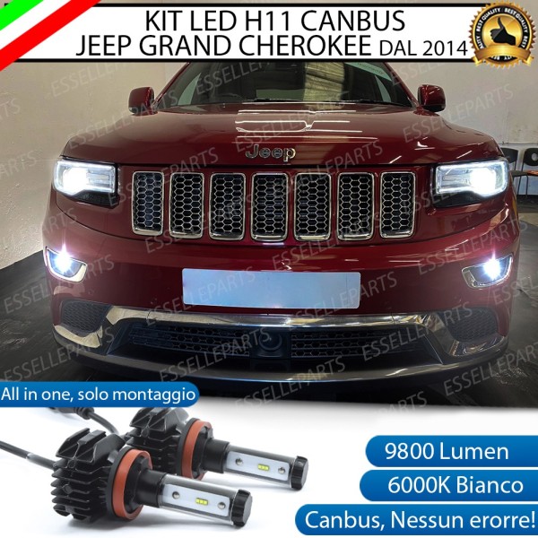 Kit Full LED H11 Fendinebbia 9800 LUMEN JEEP GRAND CHEROKEE IV WK2 RESTYLING