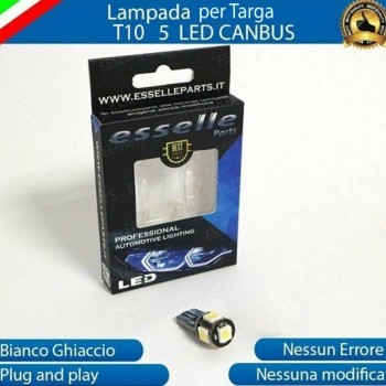 Lampada LED Luce Targa 5 LED Canbus 6000K Fiat Punto MK2 Dal 2001