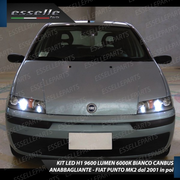 Kit Full LED H1 9600 Lumen 6000K bianco Anabbaglianti FIAT PUNTO MK2 DAL 2001 IN POI