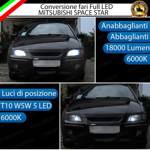 Conversione Fari Full LED 6000k MITSUBISHI SPACE STAR 1
