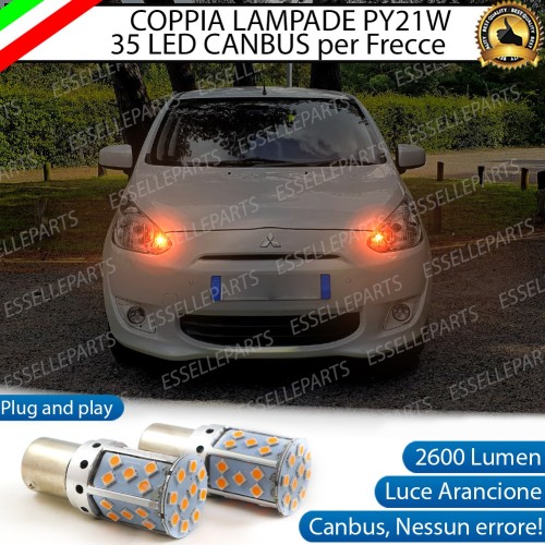 Coppia Frecce Anteriori PY21W 35 LED Canbus MITSUBISHI SPACE STAR 2