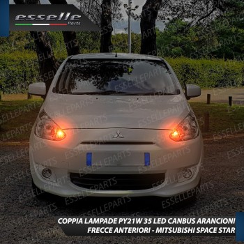 Coppia Frecce Anteriori PY21W 35 LED Canbus MITSUBISHI SPACE STAR 2 Coppia Frecce Anteriori PY21W 35 LED Canbus MITSUBISHI SPACE STAR 2