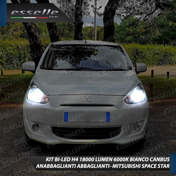 Kit Full LED H4 coppia lampade ANABBAGLIANTI/ABBAGLIANTI MITSUBISHI SPACE STAR II