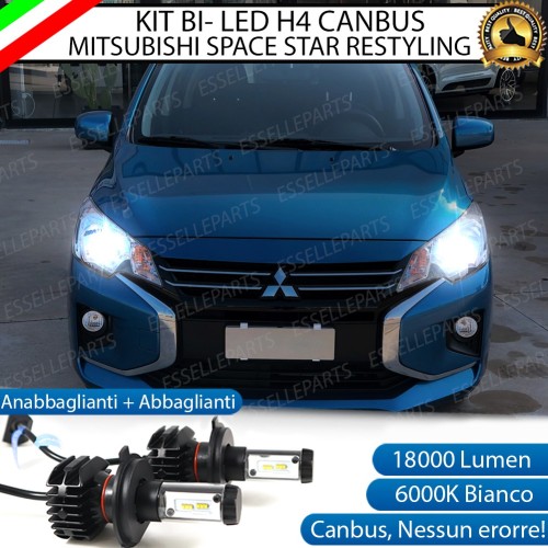 Kit Full LED H4 coppia lampade ANABBAGLIANTI/ABBAGLIANTI MITSUBISHI SPACE STAR II RESTYLING