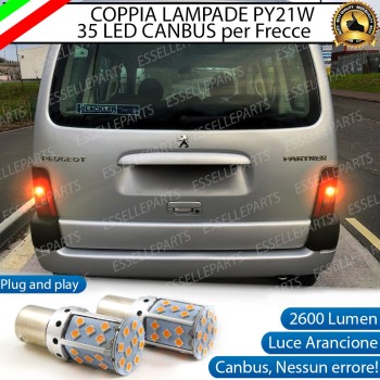 Coppia Lampade PY21W Frecce a LED per PEUGEOT PARTNER 1