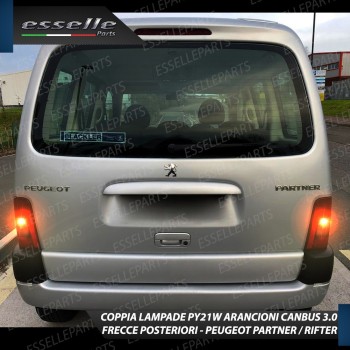 Coppia Lampade PY21W Frecce a LED per PEUGEOT PARTNER 1