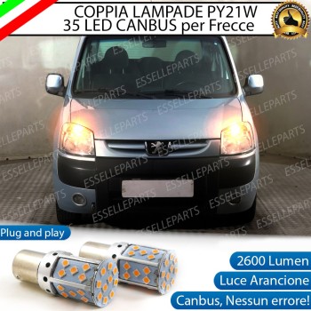 Coppia Frecce Anteriori PY21W 35 LED Canbus PEUGEOT PARTNER I