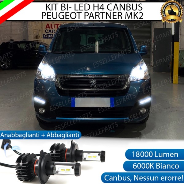 Kit Full LED H4 coppia lampade ANABBAGLIANTI/ABBAGLIANTI PEUGEOT PARTNER II