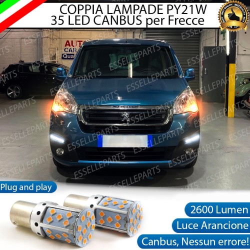 Coppia Frecce Anteriori PY21W 35 LED Canbus PEUGEOT PARTNER II