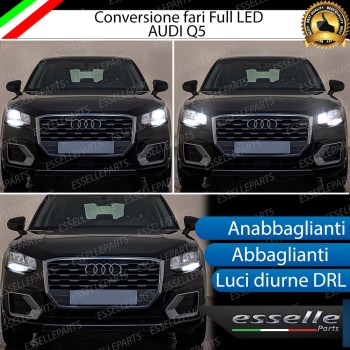 Conversione Fari Full LED 6000k canbus AUDI Q2 Luce Bianca No Error