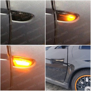 PLACCHETTE Nere LED FRECCE LATERALI PER SMART FORTWO 451