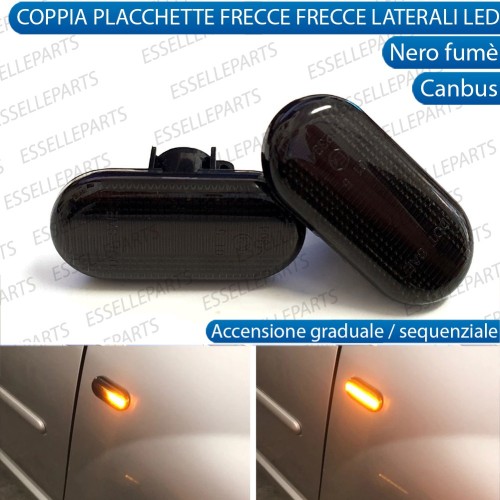 Placchette Dinamiche Laterali Nere a led per frecce specifiche SMART FORTWO III
