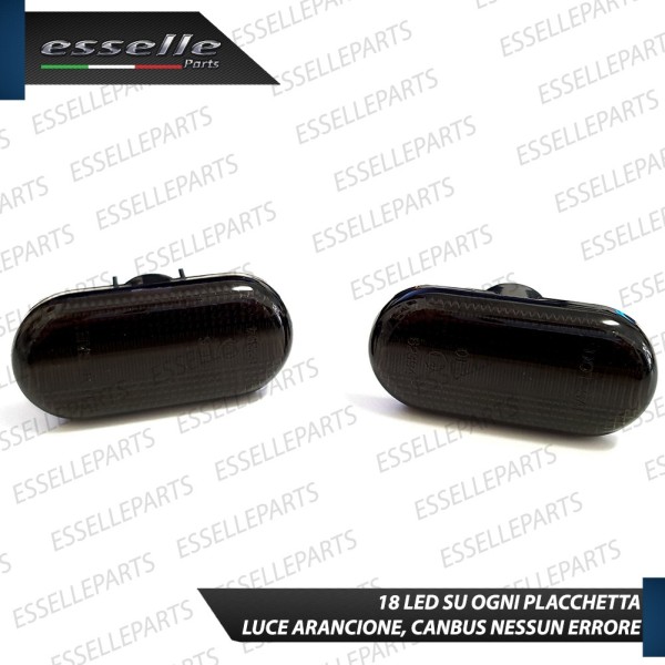 Placchette Dinamiche Laterali Nere a led per frecce specifiche SMART FORTWO III