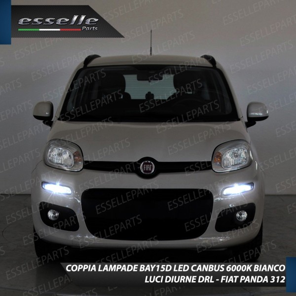 Luci POSIZIONE DIURNE Led Canbus FIAT PANDA Luce Bianca No Error