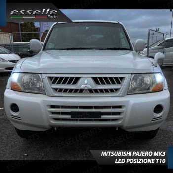 Coppia Lampade T10 W5W LED canbus con lente frontale per luci di posizione per MITSUBISHI PAJERO III Coppia Lampade T10 W5W LED canbus con lente frontale per luci di posizione per MITSUBISHI PAJERO III