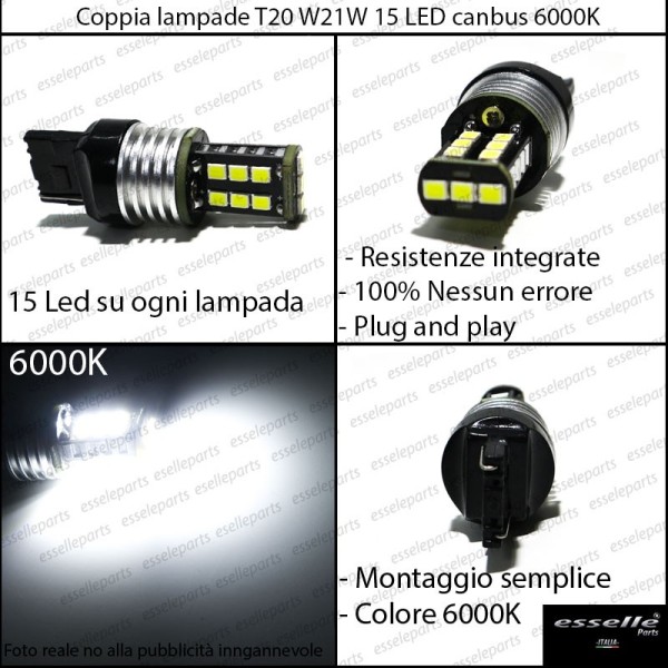 Luci Retromarcia 15 LED T20 MITSUBISHI PAJERO III