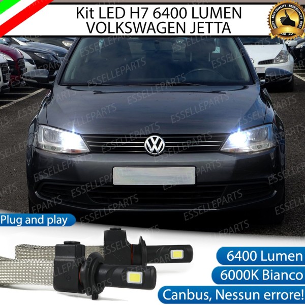 Kit Full LED H7 6400 LUMEN Abbaglianti VW JETTA 6