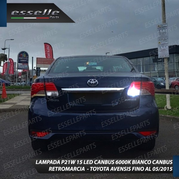 Lampada LED Retromarcia Da 15 LED Canbus 6000K con lente TOYOTA AVENSIS T27 RESTYLING