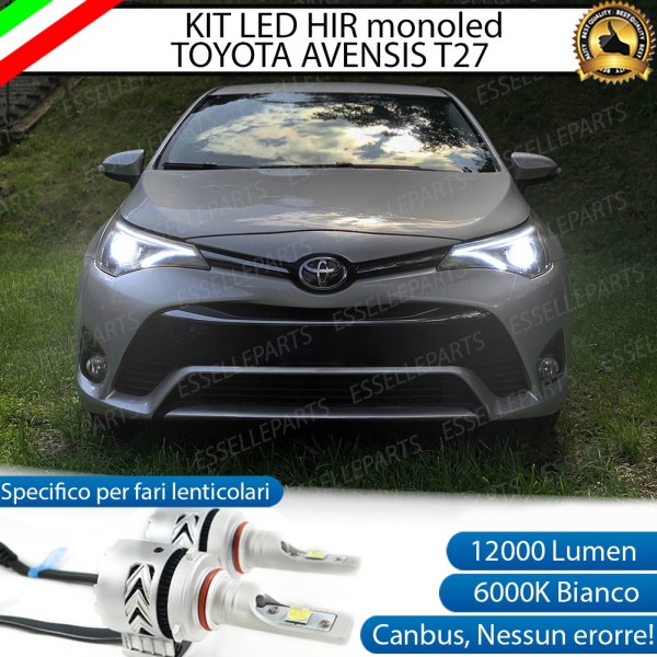 Kit Full LED HIR/HIR2 Anabbaglianti lampade monoled TOYOTA AVENSIS T27 RESTYLING DAL 05/2015