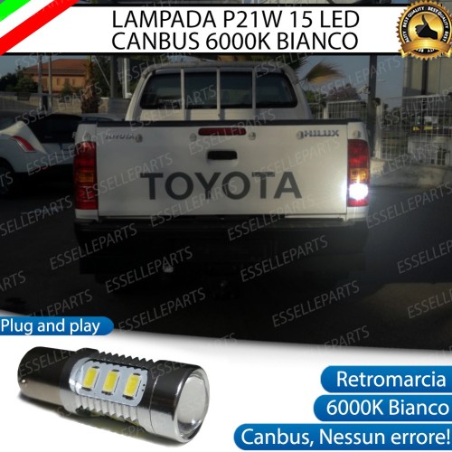Lampada LED Retromarcia Da 15 LED Canbus 6000K con lente TOYOTA HILUX MK7 Dal 2012